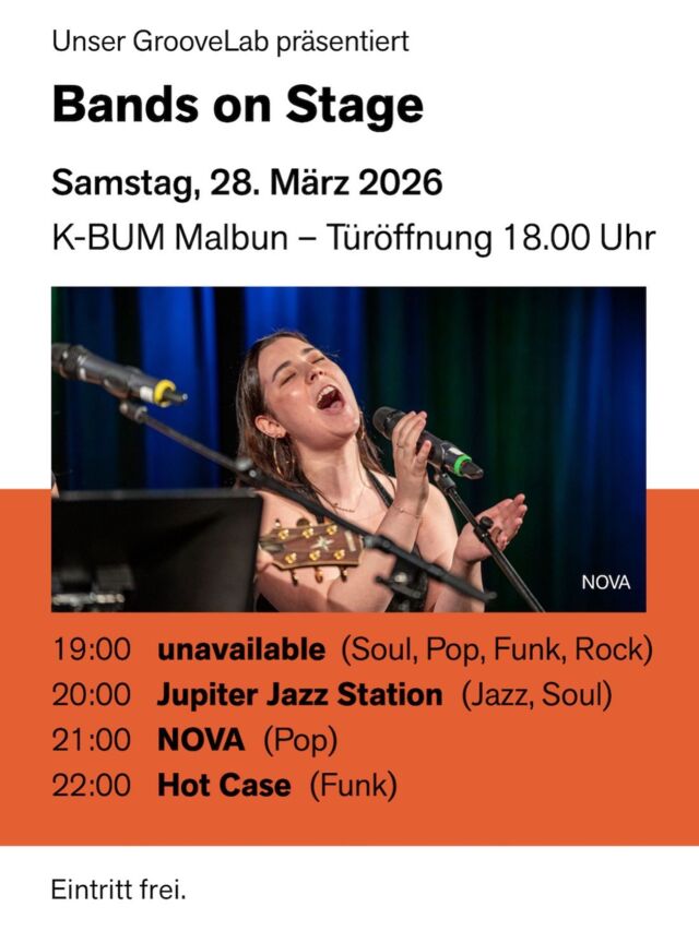 Bands on Stage im K-BUM