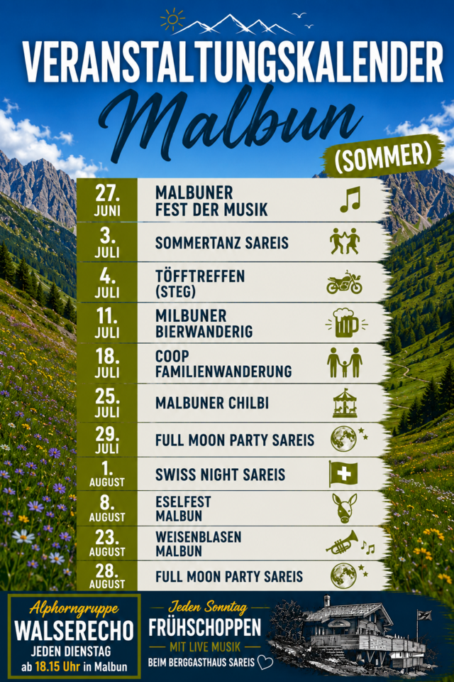 Der Sommer in Malbun hat einiges zu bieten!
