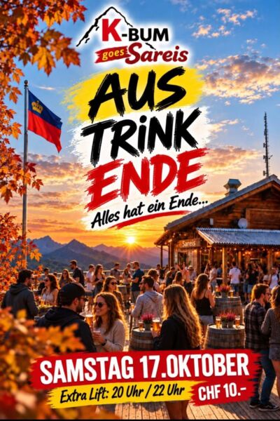 Geniesst noch die schönen Herbsttage in Malbun. Die Sommersaison neigt sich dem Ende zu.. die Sesselbahn Sareis ist noch bis am Sonntag 18.10.2026 in Betrieb! 